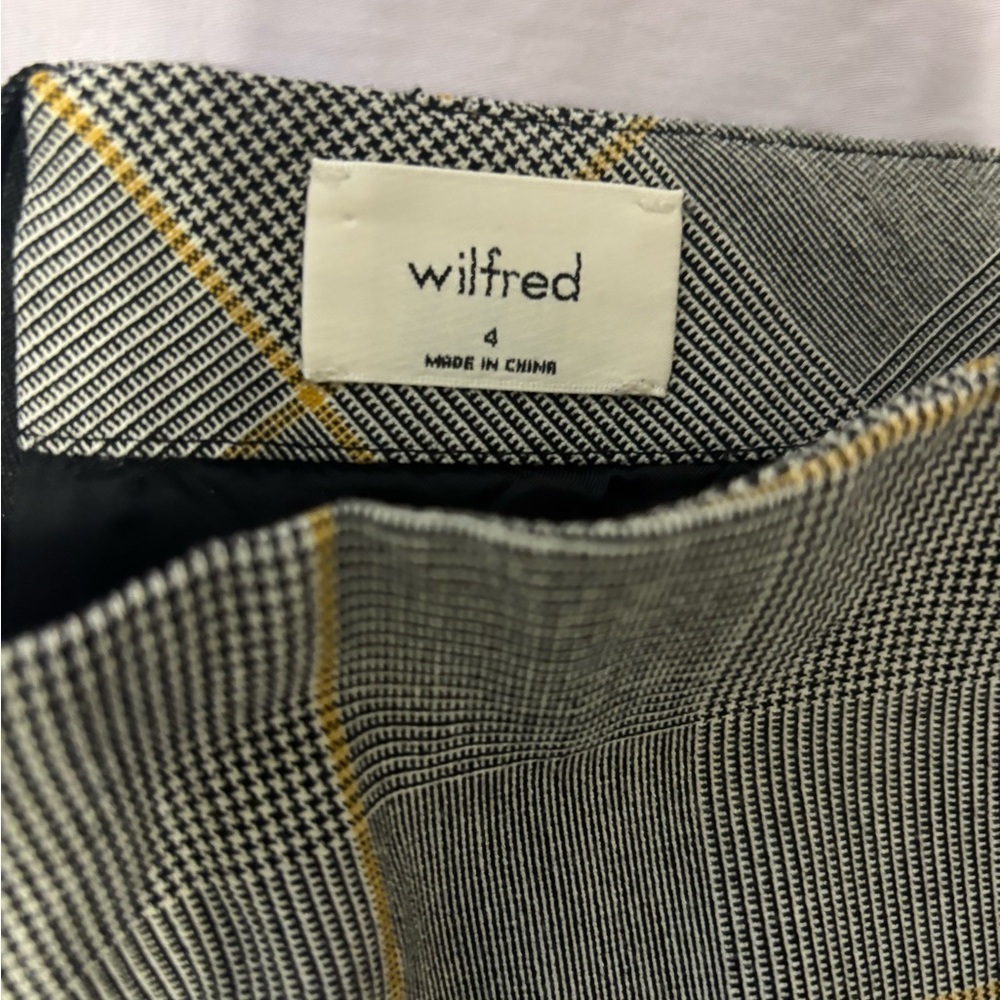 Wilfred Gray and Yellow Checkered Mini Skirt - Picture 2 of 2